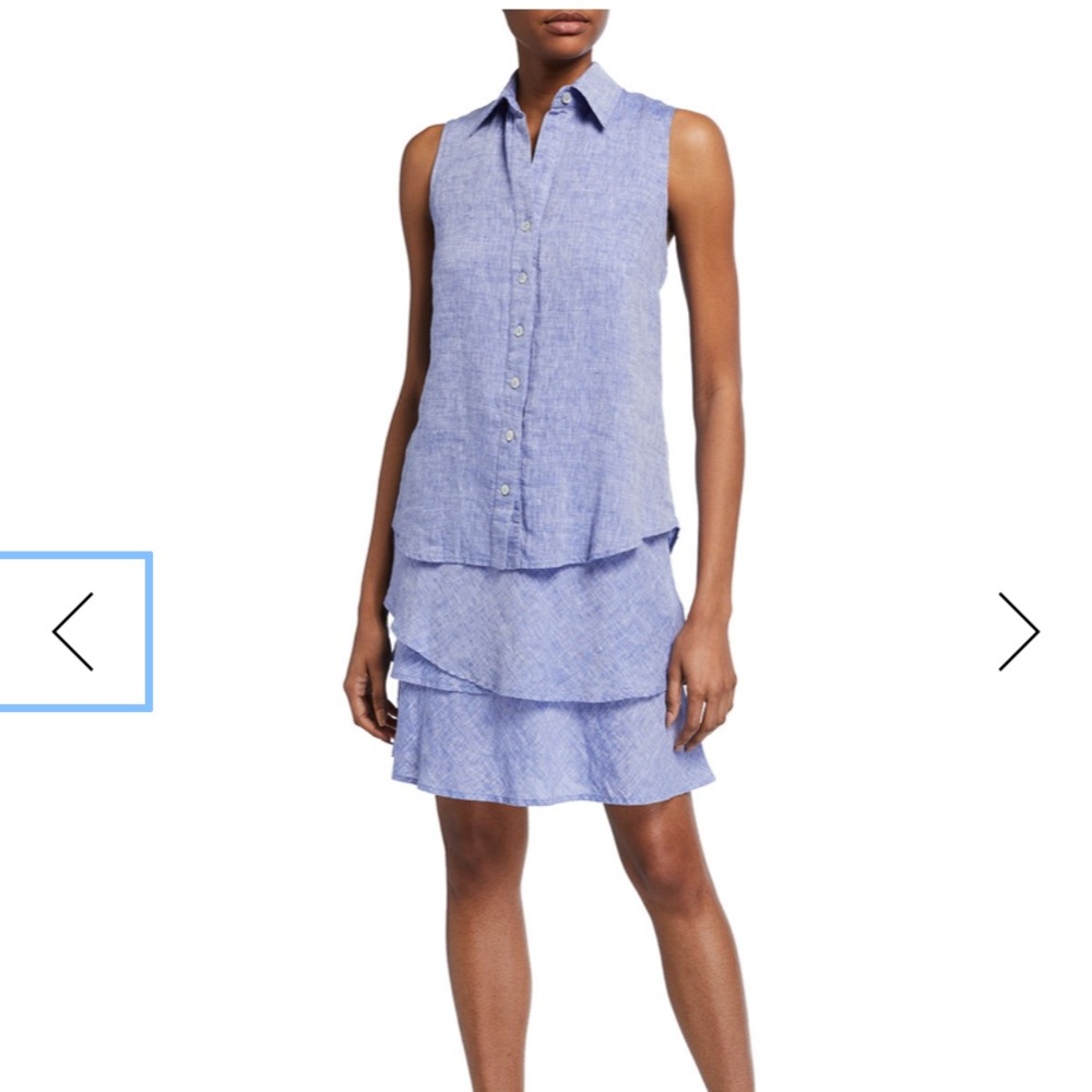 Finley Jasmine Sleeveless Tiered Linen Dress